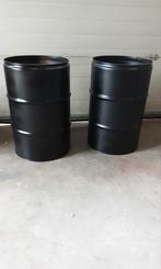 Bloembakken van een olievat, Ophalen, Rond, Kunststof, Minder dan 30 cm