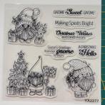 Stempels  Gnome kerst 1, Ophalen of Verzenden, Zo goed als nieuw, Clearstamp