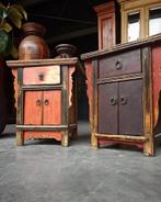 Authentieke Chinese nachtkastje | Oosters bijzettafel #1769, Ophalen of Verzenden
