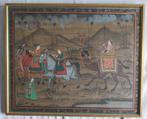 Indiase zijde kunst - Sultan op kameel - 1940, Antiek en Kunst, Ophalen of Verzenden