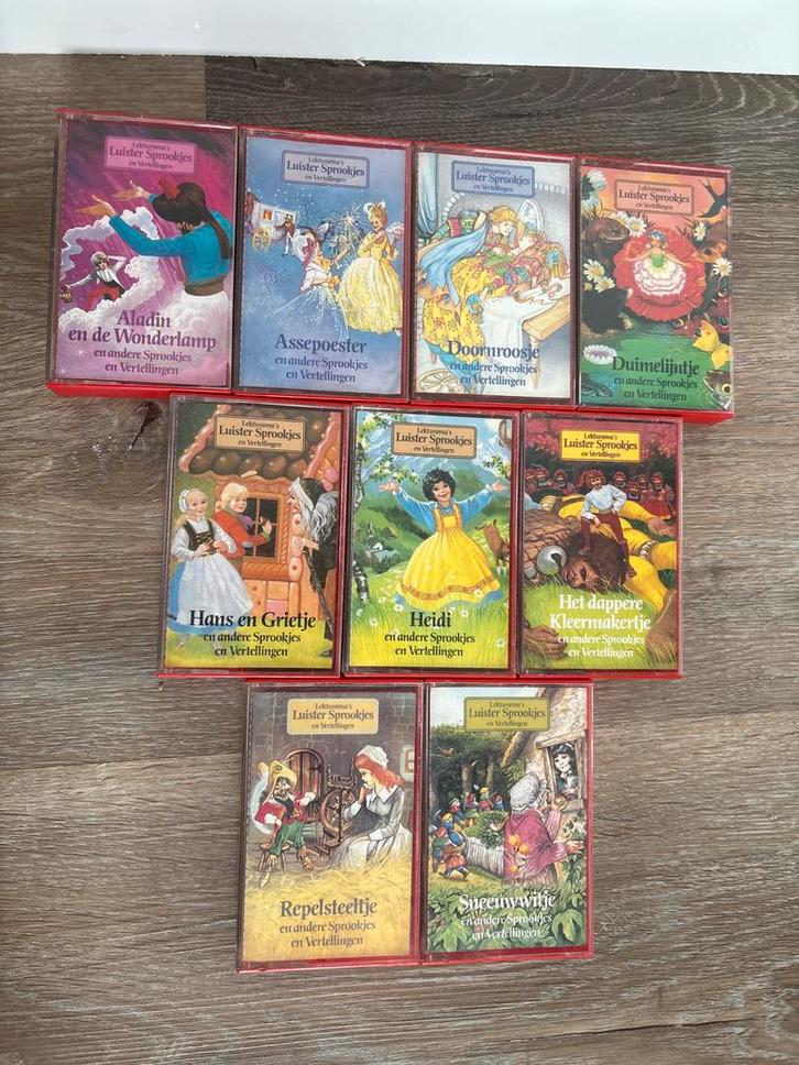 Lekturama Luistersprookjes Cassettes 9 stuks, Cd's en Dvd's, Cassettebandjes, Gebruikt, Voorbespeeld, Kinderen en Jeugd, Ophalen of Verzenden