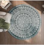 Mooi rond vloerkleed - 160cm diameter, Huis en Inrichting, Grijs, 150 tot 200 cm, Rond, Ophalen of Verzenden