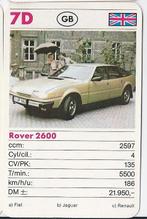 Kw1214 autokaartje 7d rover 2600, Ophalen of Verzenden, Zo goed als nieuw, Auto's