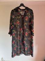 Zwart/rood gebloemde tuniek maat 50 ms mode €5,00 koopje!!, Ophalen of Verzenden, Zo goed als nieuw, Ms mode, Blouse of Tuniek