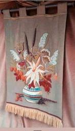 Vintage Wandtapijt Bloemmotief 120x75 cm, Antiek en Kunst, Ophalen of Verzenden