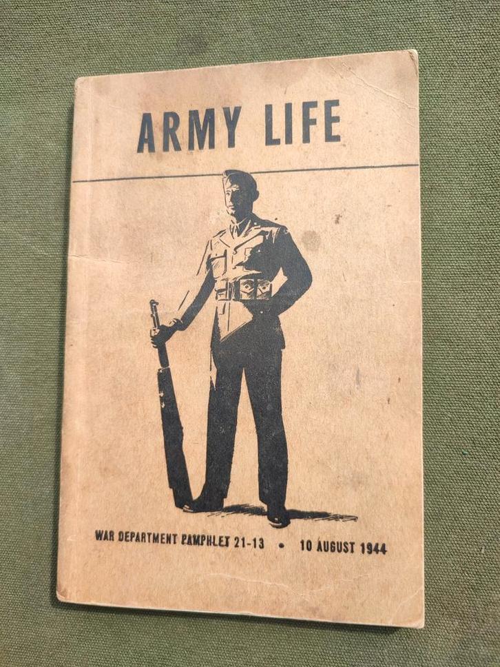 US Army pamphlets 21-13 Army Life, Verzamelen, Militaria | Tweede Wereldoorlog, Landmacht, Boek of Tijdschrift, Nederland, Ophalen of Verzenden