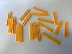Lego tegel 1x6 licht oranje (4), Gebruikt, Ophalen of Verzenden, Lego, Losse stenen