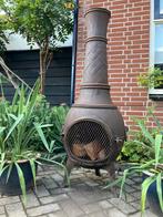 Perfecte XXXL gietiijzeren tuinhaard met vonkendeur 145 hoog, Ophalen, Zo goed als nieuw