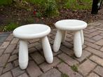 2 witte Mammutt krukjes van IKEA, Ophalen of Verzenden, Gebruikt, Kunststof