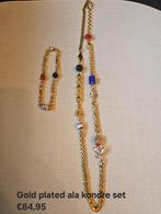 Gold plated ala kondre set, Sieraden, Tassen en Uiterlijk, Kettingen, Ophalen of Verzenden, Nieuw, Goud, Goud