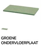 GEZOCHT    1 plaat groene ondervloer laminaat, Doe-het-zelf en Verbouw, Ophalen, Overige materialen, 30 cm of meer, 50 tot 150 cm