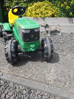 John Deere traptrekker met aanhanger,, Kinderen en Baby's, Ophalen, Zo goed als nieuw, Overige merken, Met kar of aanhanger