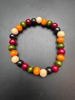 Houten Kralen Armband - Kleurrijk & Handgemaakt, Overige kleuren, Nieuw, Ophalen of Verzenden, Met bedels of kralen