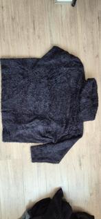Zwarte harige fluffy col trui maar 52/54, Ophalen of Verzenden, Zo goed als nieuw, Zwart, Trui of Vest