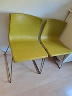 Ikea leren bernhard stoelen groen, Huis en Inrichting, Stoelen, Ophalen, Gebruikt, Twee, Overige kleuren