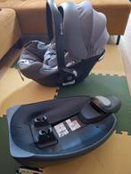 Cybex Aton autostoel met Q base I-size Platinum, Kinderen en Baby's, Gebruikt, Zijbescherming, Isofix, 0 t/m 13 kg