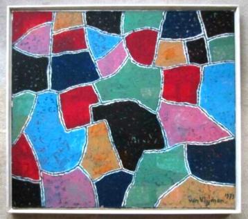 == Koos van Vlijmen 1909-1989 == abstracte compositie == beschikbaar voor biedingen