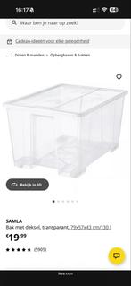 Samla opbergbox met deksel - 130 liter, Huis en Inrichting, Ophalen, Kunststof, 50 tot 100 cm, 50 tot 75 cm