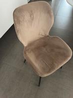 6 Velvet Stoelen Champagne - Perfecte Staat!, Huis en Inrichting, Stoelen, Ophalen, Overige kleuren, Zo goed als nieuw, Stof