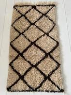 Vintage marokkaans wollen kleed, Gebruikt, Beige, Vintage, Rechthoekig