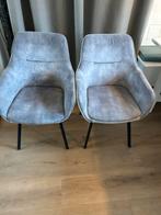 3 Woonexpress eetkamerstoelen met armleuning, Ophalen, Gebruikt, Drie, Stof