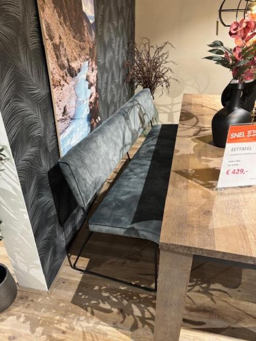 Eethoek set | SHOWMODEL, Huis en Inrichting, Stoelen, Zo goed als nieuw, Vier, Metaal, Stof, Overige kleuren, Ophalen