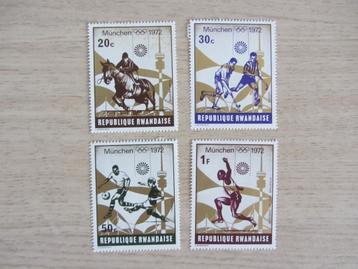 Republique Rwandaise 1972 Summer Olympic Games Munich Postze beschikbaar voor biedingen