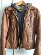 Leren jasje met binnenvestje + capuchon, cognac kleur, mt XS, Kleding | Dames, Jassen | Winter, Ophalen, Bruin, Oakwood, Maat 34 (XS) of kleiner