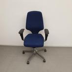 Giroflex bureaustoel - blauwe stof, Huis en Inrichting, Bureaustoelen, Ophalen, Gebruikt, Zwart