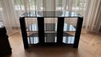 Tv meubel zwart met glasplaten GRATIS, Huis en Inrichting, Ophalen, Gebruikt