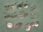 zilveren manchetknopen, Sieraden, Tassen en Uiterlijk, Manchetknopen, Ophalen of Verzenden, Zilver