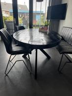 Eetkamertafel mango hout zwart ovaal, Huis en Inrichting, Tafels | Eettafels, Ophalen of Verzenden, Ovaal, 200 cm of meer, 100 tot 150 cm