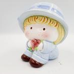 Vintage Japanse spaarpot Kotobuki / Holly Hobbie style "70, Ophalen of Verzenden, Zo goed als nieuw, Steen, Aardewerk of Keramiek