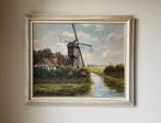 Schilderij molen aan het water S. Huising., Ophalen of Verzenden