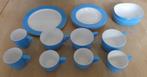 Mepal Wave campingservies kunststof blauw 15 stuks., Ophalen of Verzenden, Zo goed als nieuw