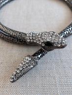 Slang ketting, slang armband, slang ceintuur, Overige materialen, Gebruikt, Ophalen of Verzenden, Grijs
