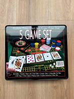 5 game set met roulette, poker, black jack, craps poker dice, Drie of vier spelers, Ophalen of Verzenden, Zo goed als nieuw