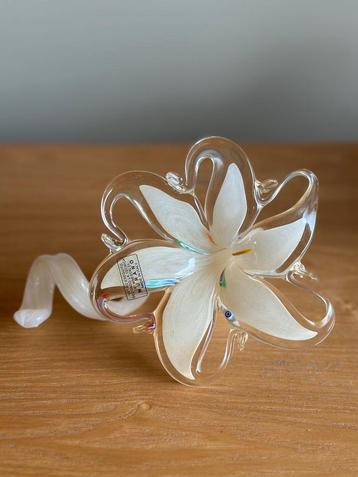 Italiaans Murano glas bloem ornament 17 cm beschikbaar voor biedingen
