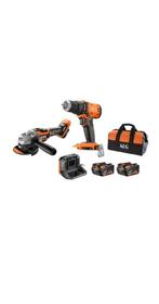 AEG 18V Accu Boormachine + Haakse Slijpmachine Set, Boormachine, Variabele snelheid, Ophalen of Verzenden, Gebruikt