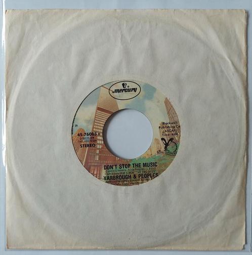 Yarbrough & Peoples - Don't stop the music, Cd's en Dvd's, Vinyl Singles, Gebruikt, Single, Pop, 7 inch, Ophalen of Verzenden