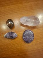 Verschillende edelstenen o.a amethist en zonnesteen, Verzamelen, Mineralen en Fossielen, Ophalen