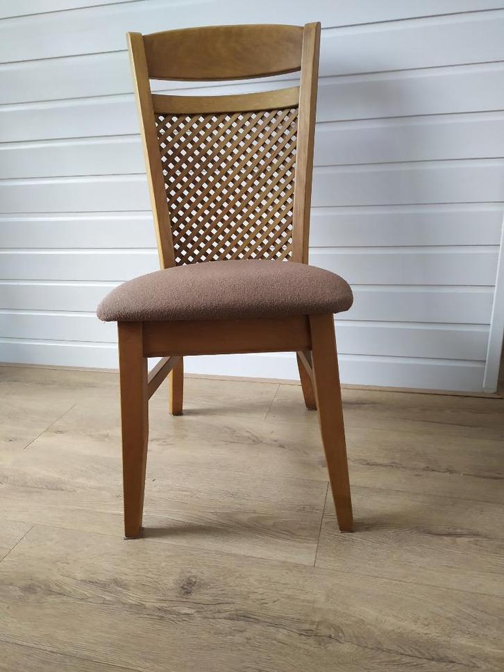 6 Aparte Licht Eikenhouten Eetkamerstoelen, hoge rugleuning, Huis en Inrichting, Stoelen, Zo goed als nieuw, Vijf, Zes of meer stoelen