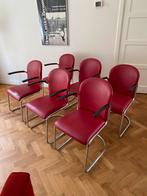 Gispen 413 RH stoelen 6x opknapper, Ophalen, Gebruikt, Vijf, Zes of meer stoelen