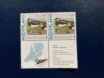 Persoonlijke zegel vogels  Kievit paartje met middenstuk beschikbaar voor biedingen