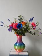 3D Geprinte Regenboog Vaas - PLA - 30cm, Kunststof, Overige kleuren, Nieuw, Ophalen of Verzenden