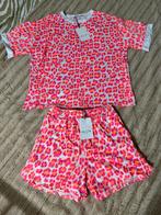 Neon panter set short en top nieuw roze, Kleding | Dames, Tops, Maat 38/40 (M), Ophalen of Verzenden, Zo goed als nieuw, Roze