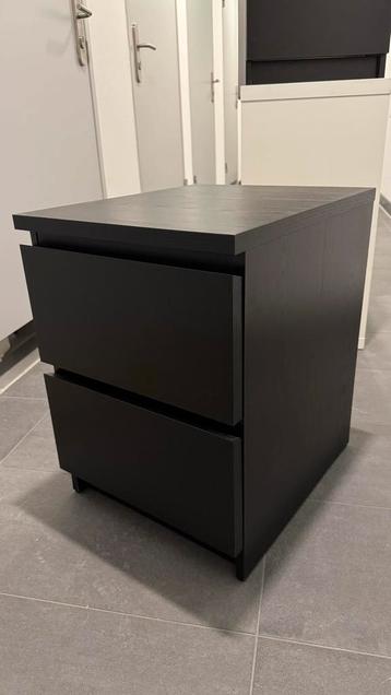 2x IKEA Malm Ladekast - zwartbruin - 40x55 cm - afbeelding 1