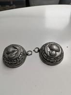 Zilveren Tinnen Hangers met Fruitmotief, Antiek en Kunst, Antiek | Tin, Ophalen of Verzenden