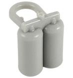 Lego Light Gray Minifigure Air Tanks, Ophalen of Verzenden, Gebruikt, Losse stenen, Lego