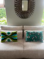 Dalay Ikat luxe kussen 40x60cm, Huis en Inrichting, Woonaccessoires | Kussens, Ophalen of Verzenden, Zo goed als nieuw, Rechthoekig